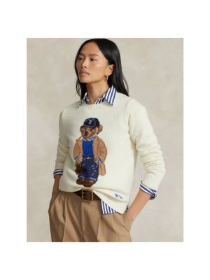 Bluza z kaszmiru Polo Ralph Lauren beżowa