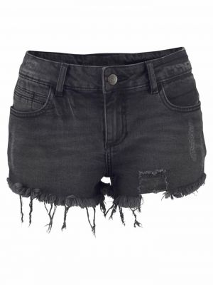 Shorts en jean Buffalo noir