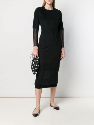Průsvitné šaty Comme Des Garçons Pre-owned černé