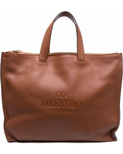 Bolso shopper Valentino Garavani marrón