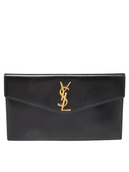 Kopertówka skórzana retro Yves Saint Laurent Vintage czarna