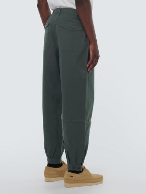 Памучни прав панталон Visvim зелено