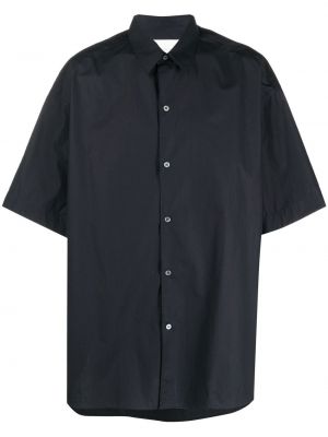 Oversize памучна риза Studio Nicholson синьо