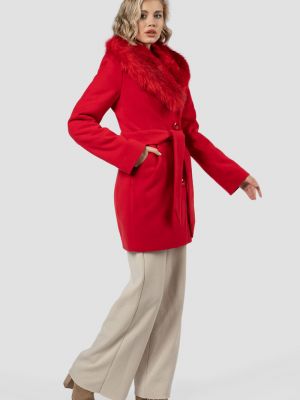Утепленное пальто El Podio красное