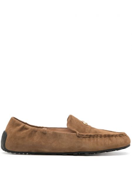 Pantofi loafer din piele de căprioară Coach maro