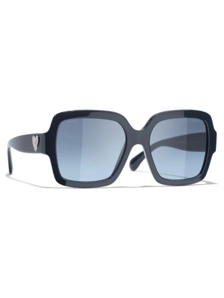 Okulary przeciwsłoneczne Chanel niebieskie