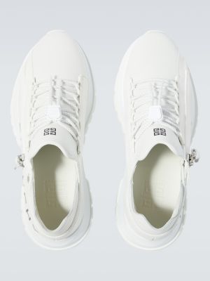 Sneakerși din piele Givenchy alb