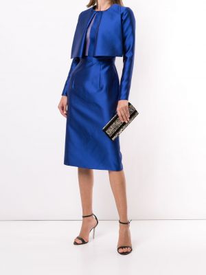 Vestido de cóctel ajustado Saiid Kobeisy azul