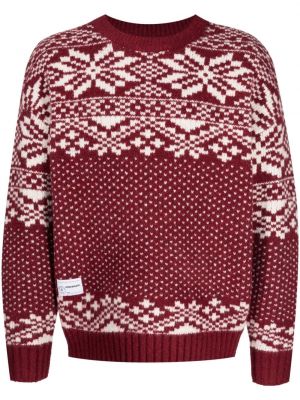Жакардов плетен пуловер Chocoolate