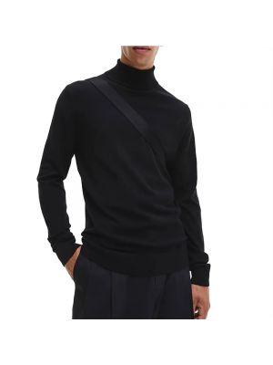 Jersey cuello alto Calvin Klein negro