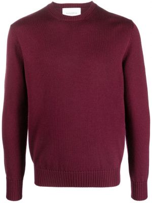 Vlněný svetr s kulatým výstřihem Ballantyne fialový