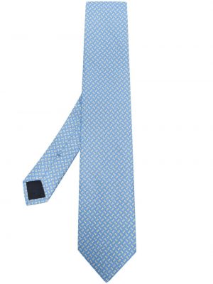 Hedvábná kravata s potiskem D4.0