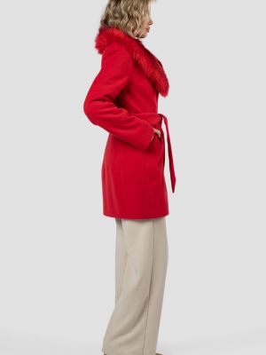 Утепленное пальто El Podio красное
