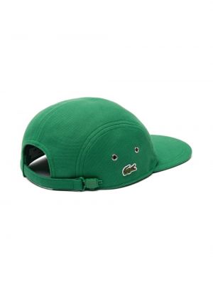 Medvilninis kepurė su snapeliu Lacoste žalia