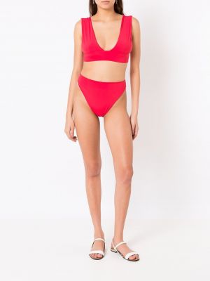 Bikini taille haute Isolda rouge