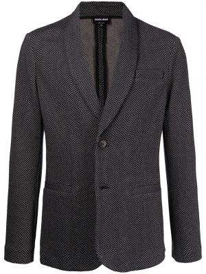 Kashmir lang blazer Giorgio Armani svart