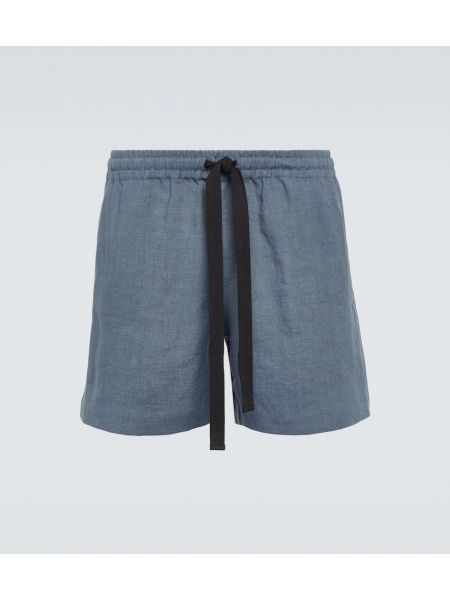 Pantalones cortos de lino Commas azul