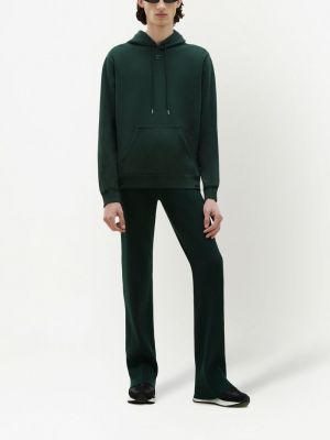 Kokvilnas kapučdžemperis ar izšuvumiem Courreges zaļš