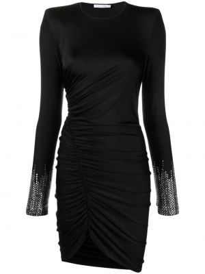 Κοκτέιλ φόρεμα με πετραδάκια Amen μαύρο