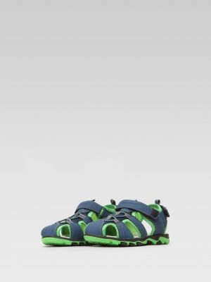 Kožené sandály z imitace kůže Sprandi zelené