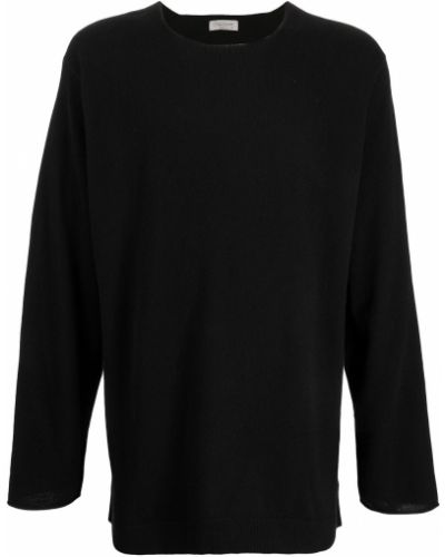 Jersey de cachemir de tela jersey con estampado de cachemira Yohji Yamamoto negro