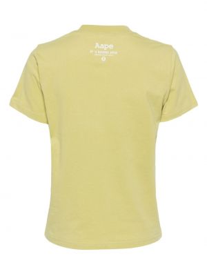 Koszulka bawełniana z nadrukiem Aape By A Bathing Ape zielona
