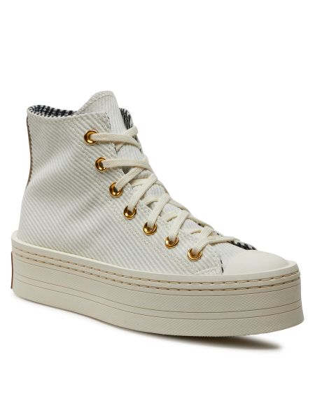 Sneakers κοτλέ με πλατφόρμα με μοτίβο αστέρια Converse Chuck Taylor All Star