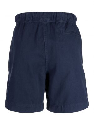 Shorts de sport brodeés en coton Ps Paul Smith bleu