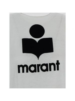 Lniana koszulka Isabel Marant Etoile biała