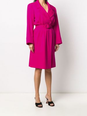 Růžové šaty Yves Saint Laurent Pre-owned