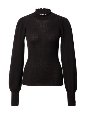 Vlnený priliehavý sveter v biznis štýle Inwear - čierna