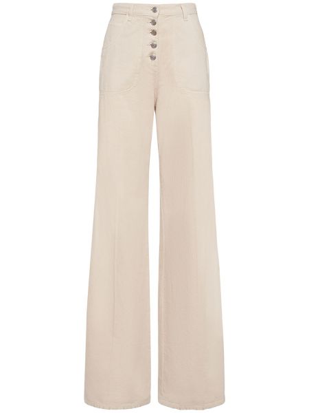 Flare jeans med hög midja Etro