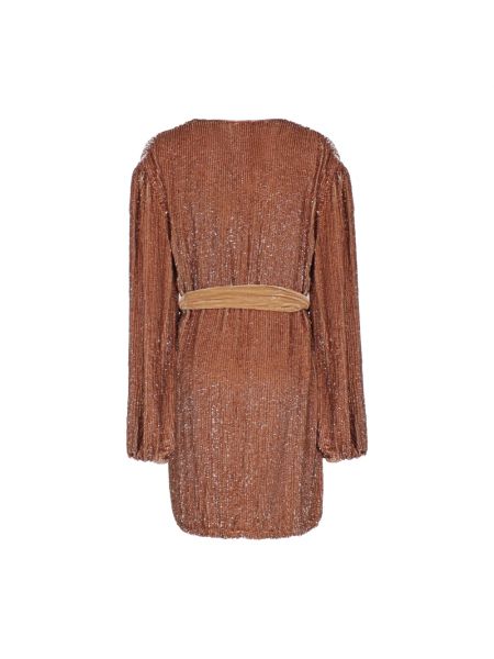 Mini vestido de nailon Retrofete marrón