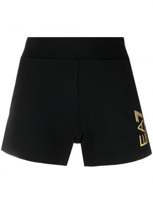 Pantalones cortos deportivos ajustados Ea7 Emporio Armani negro