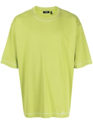 Raštuotas medvilninis marškinėliai Five Cm žalia