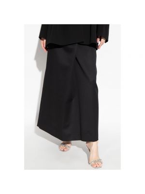 Falda larga de lana de lana mohair Givenchy negro