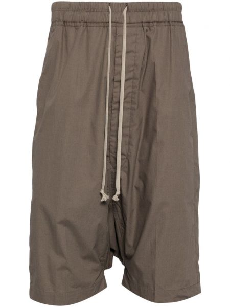 Shorts en coton Rick Owens marron