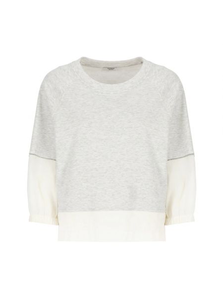 Sweatshirt mit rundem ausschnitt Peserico grau