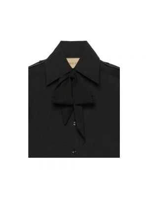 Camisa de algodón Gucci negro