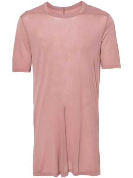 Μπλούζα με στρογγυλή λαιμόκοψη Rick Owens ροζ