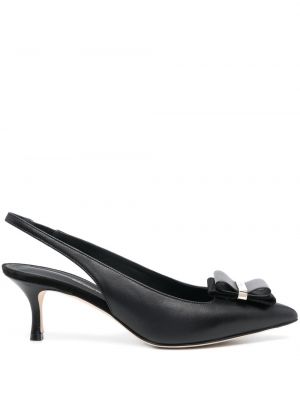 Slingback rosett pumpar med remmar Ferragamo svart