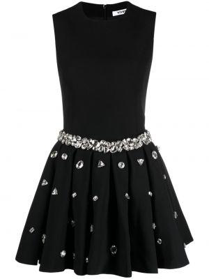 Křišťálové plisované sukně Vivetta černé