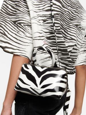 Zebra mintás bőr bevásárlótáska nyomtatás The Attico
