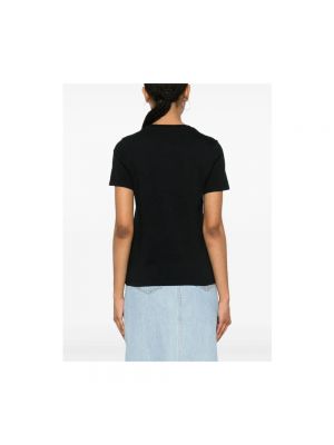 Camiseta de algodón Maison Kitsuné negro