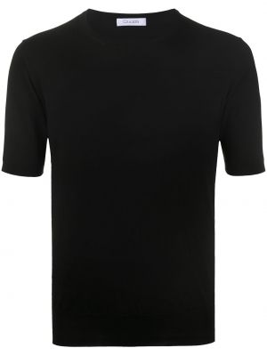 Тениска с кръгло деколте Cruciani черно