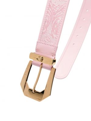 Leder gürtel Versace pink