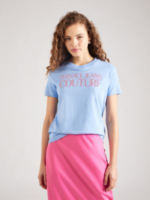 Тениска Versace Jeans Couture светлосиньо