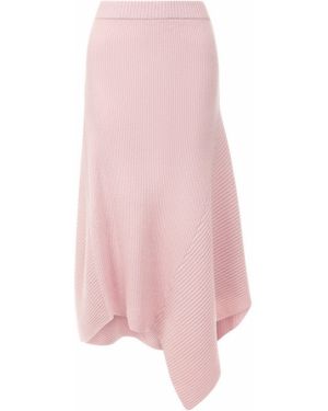 Шерстяная юбка Pringle Of Scotland, розовая