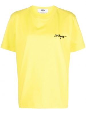 T-shirt Msgm gul