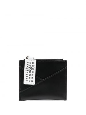 Cipzáras pénztárca Mm6 Maison Margiela fekete